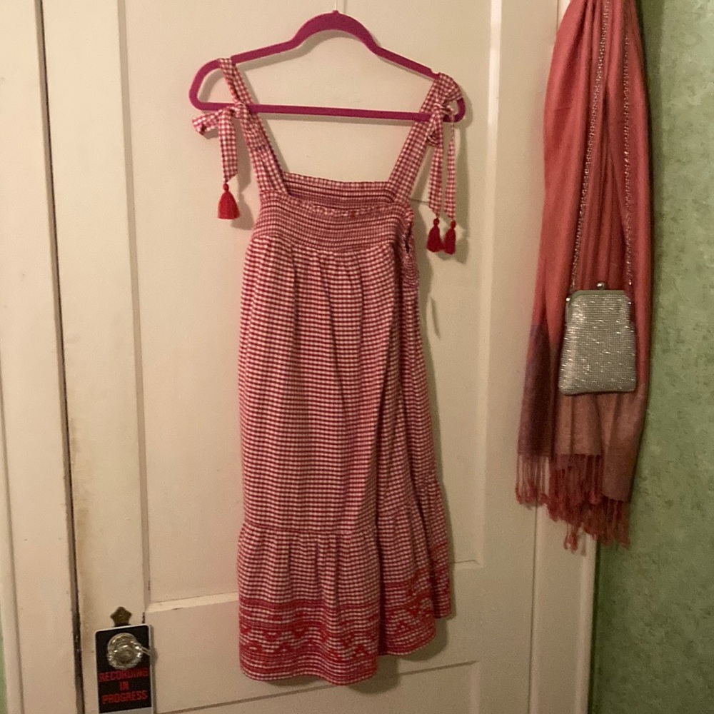 NWT Red and White gingham summer dress